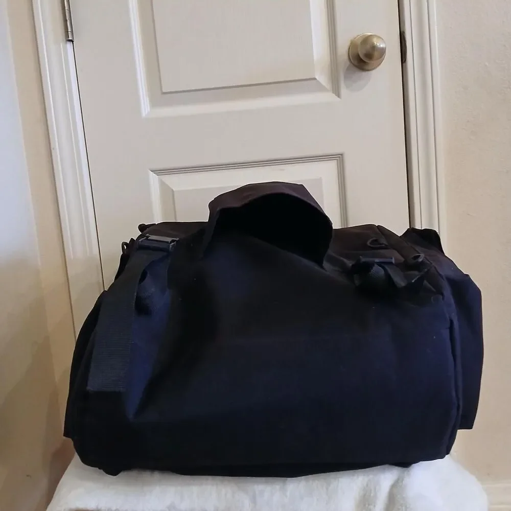 Harley Davidson by SAC Black Motorcycle Sissy Bar Backrest Touring Luggage Bag